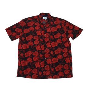 Fresh Prints Of Bel Air Men's 3XL Shirt Roses Floral Button Up Short Sleeve